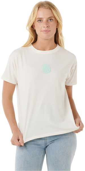 2025 Rip Curl Mujer Icons Of Surf Relaxed Tee 0EGWTE - Shell